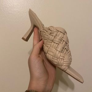 H&M leather slide on sandal